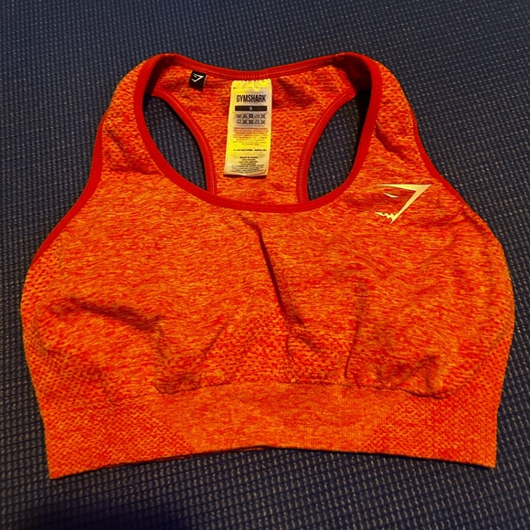 GYMSHARK Orange Sports Bra - Picture 1 of 3